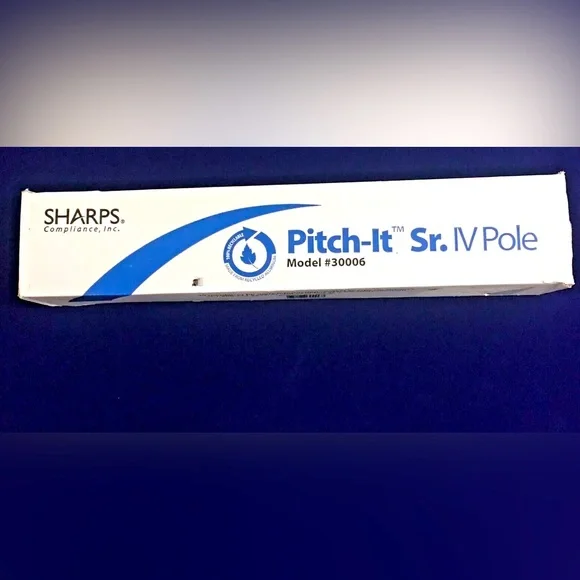 Sharps Pitch-it SR Portable Collapsible IV Pole Model 30006 w/Casters NEW IN BOX - Picture 5 of 5